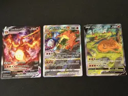 Pokemon TCG Charizard UPC SWSH260 SWSH261 SWSH262 Black Star Promo Full Set Mint - Image 1