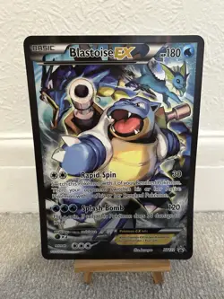 Pokemon TCG Blastoise EX XY122 Black Star Promo Full Art Jumbo Card - Image 1