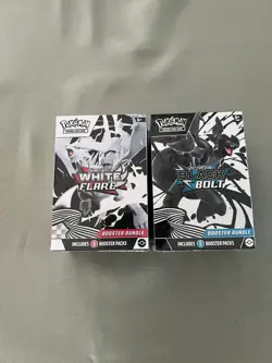 Pokemon TCG - Black Bolt and White Flare Booster Bundle Pair - Image 1