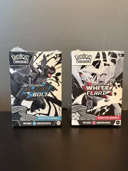 Pokemon TCG Black Bolt and White Flare Booster Bundle Sealed - Image 1