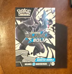 Pokemon TCG Sword & Shield Black Bolt Booster Bundle 6 Packs Zekrom English - Image 1