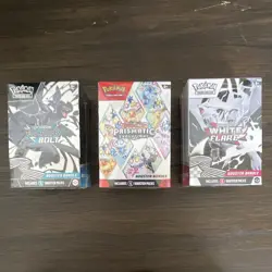 Pokemon TCG Booster Bundle Lot 3: Black Bolt, Prismatic Evolutions, White Flare - Image 1