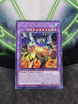 Yugioh Eldlich the Mad Golden Lord BLVO-EN040 Secret Rare 1st Edition NM - Image 1