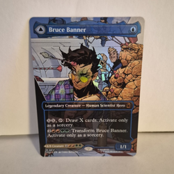 Wizards of the Coast MTG Marvel Super Heroes Bruce Banner 0331 Borderless Foil - Image 1
