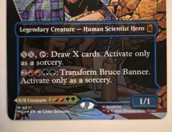 Wizards of the Coast MTG Marvel Super Heroes Bruce Banner 0331 Borderless Foil - Image 3