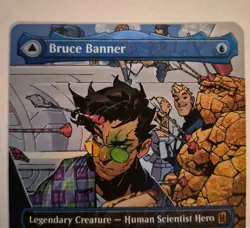 Wizards of the Coast MTG Marvel Super Heroes Bruce Banner 0331 Borderless Foil - Image 4