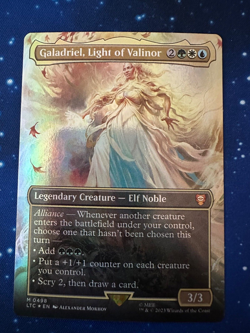MTG The Lord Of The Rings Galadriel Light Of Valinor Borderless Foil - Image 1