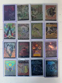 MTG Lord Of The Rings Poster Edition All Foil 16/20 Card Collection - Image 1