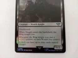 MTG Nazgul Foil Trading Card Lord of the Rings 0100 LTR Magic The Gathering TCG - Image 3