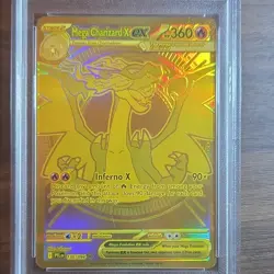 Pokemon TCG PSA 9 Mega Charizard X EX 130/094 ME02 Hyper Rare Holo EN 2025 - Image 4