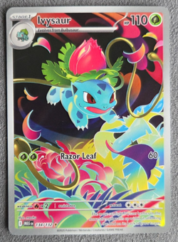 Ivysaur Mega Evolution Illustration Rare 134/132 Pokemon TCG - Image 1