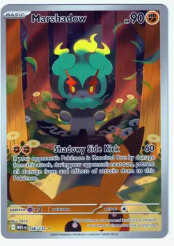 Marshadow 146/132 Illustration Rare Mega Evolution Pokemon Holo Near Mint - Image 1