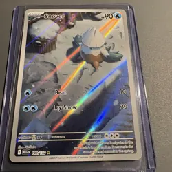 Pokemon TCG Snover Mega Evolution 140/132 Illustration Rare Card - Image 1