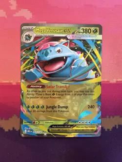 Pokemon Card Mega Venusaur ex Mega Evolution Double Rare 003/132 Near Mint - Image 1
