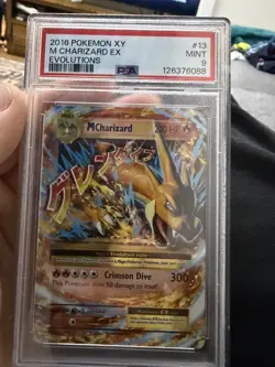 M Charizard EX 13/108 XY Evolutions Holo Rare PSA 9 MINT English Pokemon Card - Image 2