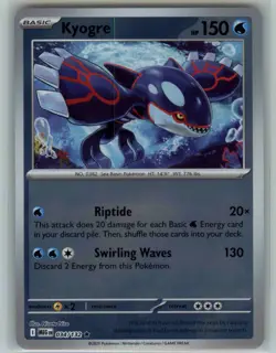 Kyogre 034/132 Rare Mega Evolution Pokemon Reverse Holo - Image 1