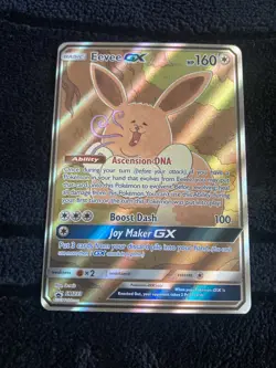 Eevee GX SM233 Full Art Promo Black Star Ultra Rare Holo Pokemon TCG Card NM - Image 1