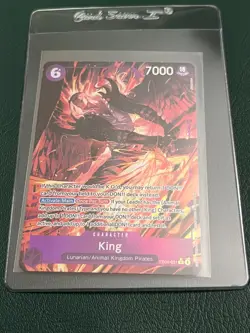 One Piece TCG King (Alternate Art) EB04-031 The Azure Sea's Seven Foil English - Image 3