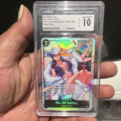 CGC One Piece CCG Ms. All Sunday OP14-084 The Azure Sea's Seven SR Foil - Image 1