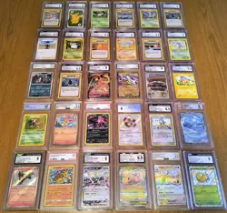 HUGE Lot 30 Graded Pokemon Cards CGC PSA AGS BGS Etc Modern & Vintage Collection - Image 1