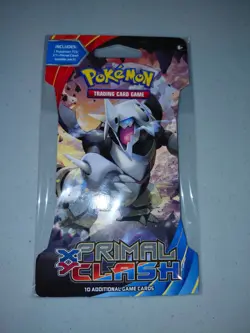 Pokemon TCG Primal Clash Sleeved Booster Pack - 10 Cards Aggron Art SEALED 820650109492 - Image 1