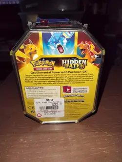 Pokemon TCG Charizard GX Hidden Fates Tin Factory Sealed 2019, Fast Shipping - Image 2