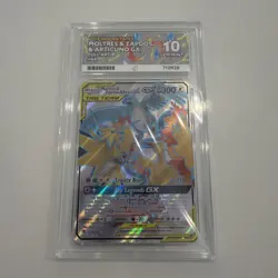 Pokemon TCG Moltres & Zapdos & Articuno GX Hidden Fates Card 66/68 Ace Mint 10 - Image 1