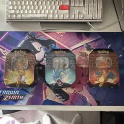 Pokemon TCG Hidden Fates Sealed Mini Tin Lot x3 Raichu Gyarados Charizard - Image 1