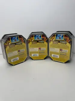 *Sealed* Pokemon Hidden Fates GX Tins Set of 3 - Charizard, Gyarados & Raichu - Image 2