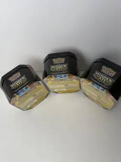 *Sealed* Pokemon Hidden Fates GX Tins Set of 3 - Charizard, Gyarados & Raichu - Image 3