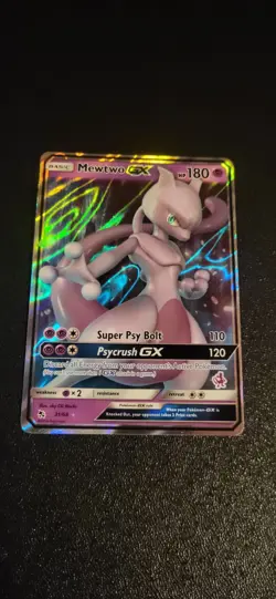 Pokemon Mewtwo GX TCG Hidden Fates Holo Ultra Rare Card 31/68 Full Art - Image 1