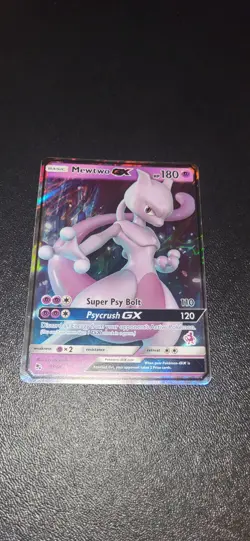 Pokemon Mewtwo GX TCG Hidden Fates Holo Ultra Rare Card 31/68 Full Art - Image 2