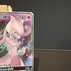Pokemon Mewtwo GX TCG Card 31/68, Hidden Fates - Image 3