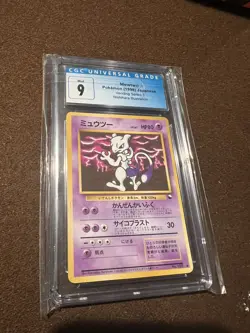 Mewtwo Vending Series 3 CGC 9 MINT Japanese Pokemon 1998 - Image 1