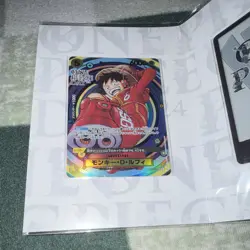 Bandai ONE PIECE DAY '24 Monkey D. Luffy OP07-1000 Promo JP Holo Don!! - Image 2
