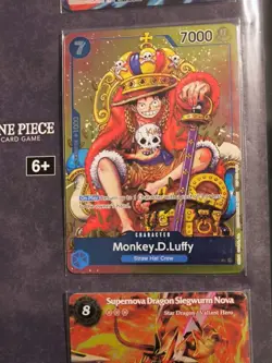 Monkey D. Luffy P-043 Promo – One Piece Card Game – Official Bandai TCG Display - Image 1