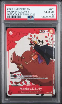 Bandai One Piece Gift Collection 2023 Monkey D. Luffy P-001 PSA 10 - Image 1