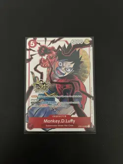 Monkey D. Luffy ST01-012 3rd Anniversary Promo Alt Art One Piece TCG English LP - Image 1