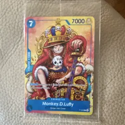 Bandai One Piece CCG Monkey.D.Luffy P-043 Promo Foil Character 7000 Power - Image 1