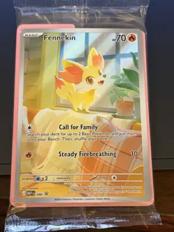 Pokemon Fennekin 080 Black Star PROMO Sealed Chaos Rising - Image 1