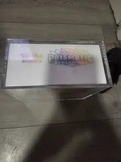 Pokemon TCG Prismatic Evolutions Elite Trainer Box Pokemon Centre acrylic case - Image 2