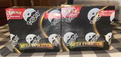 Pokemon TCG Mega Evolution - Base Set Enhanced Booster Box New Sealed (Lot Of 2) - Image 1