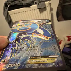 Pokemon TCG Kyogre EX Primal Clash Holo Card 148/160 Full Art Ultra Rare - LP - Image 2