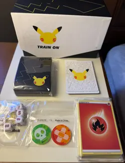 Pokemon Celebrations Elite Trainer Box ETB 25th Anniversary Empty box + Extras - Image 1