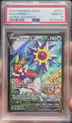 Pokemon Starmie V Astral Radiance Trainer Gallery Full Art #TG13 PSA 10 Gem Mint - Image 1