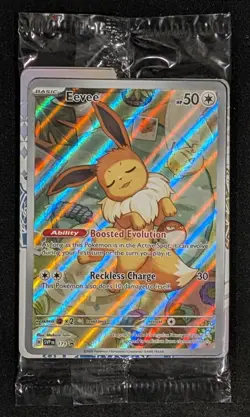 Eevee SVP 173 Scarlet & Violet Black Star Promo Sealed Pokemon Card NM - Image 1