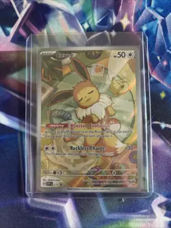 Pokemon TCG: Eevee SVP 173 Black Star Holo Promo Card - NM Prismatic Evolutions - Image 1