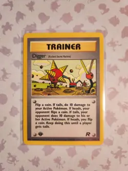 Digger (Rocket's Secret Machine) 75/82 1st Edition Team Rocket Pokemon TCG - Image 1