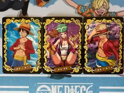 Monkey D. Luffy Jewelry Bonnie Rare Lot of 3 One Piece Trading Card Kayou CCG - Image 1