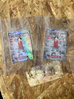 US Voyage Monkey D. Luffy One Piece College Basketball Promo Card - in Hard Case - Image 1